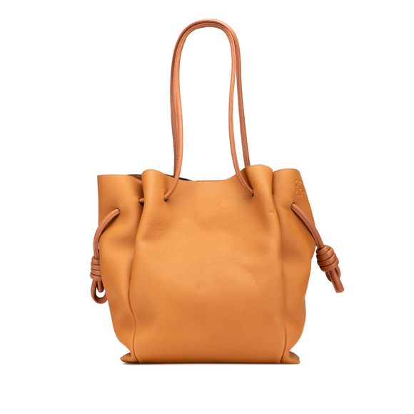Pre-Loved LOEWE Medium Leather Flamenco Knot Tote - Picture 1 of 11